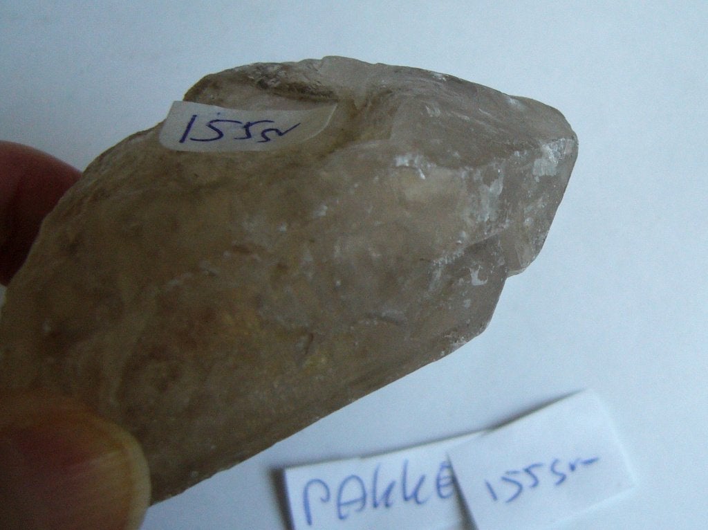 rookkwarts citrien 2 XL samen 12,50 of rook kwarts punt 155g, Ophalen of Verzenden, Mineraal