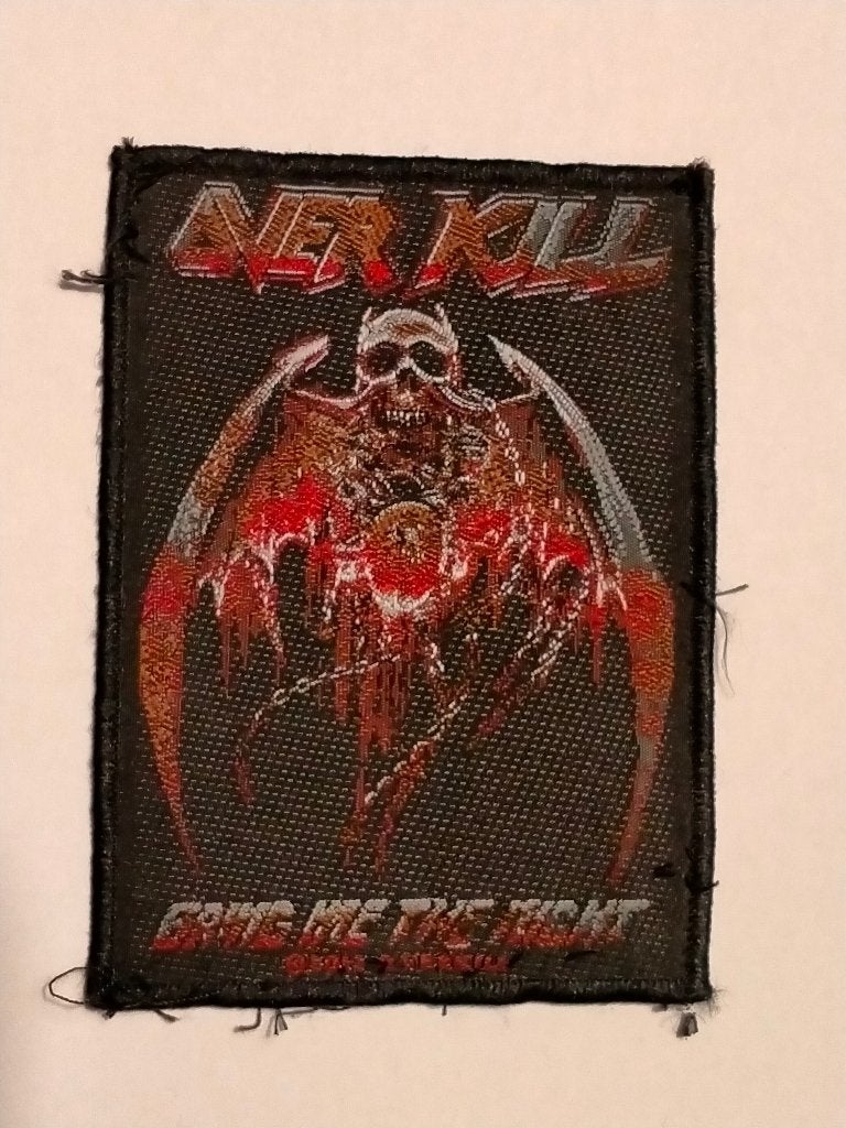 Overkill bring me the night 2012 muziek patch metal rock, Ophalen of Verzenden, Gebruikt, Kleding