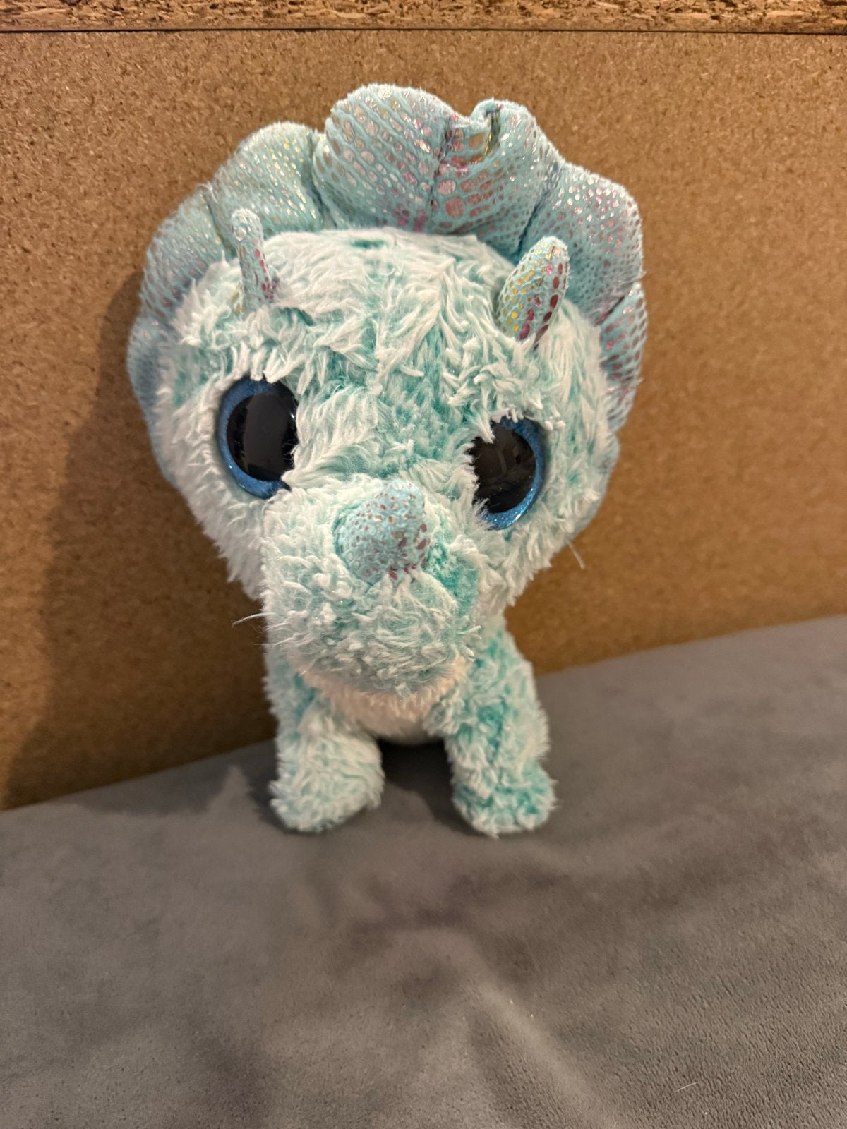 Ty Beanie Boo Dinosaurus Knuffel, Gebruikt, Dinosaurus, Blauw, Ophalen of Verzenden