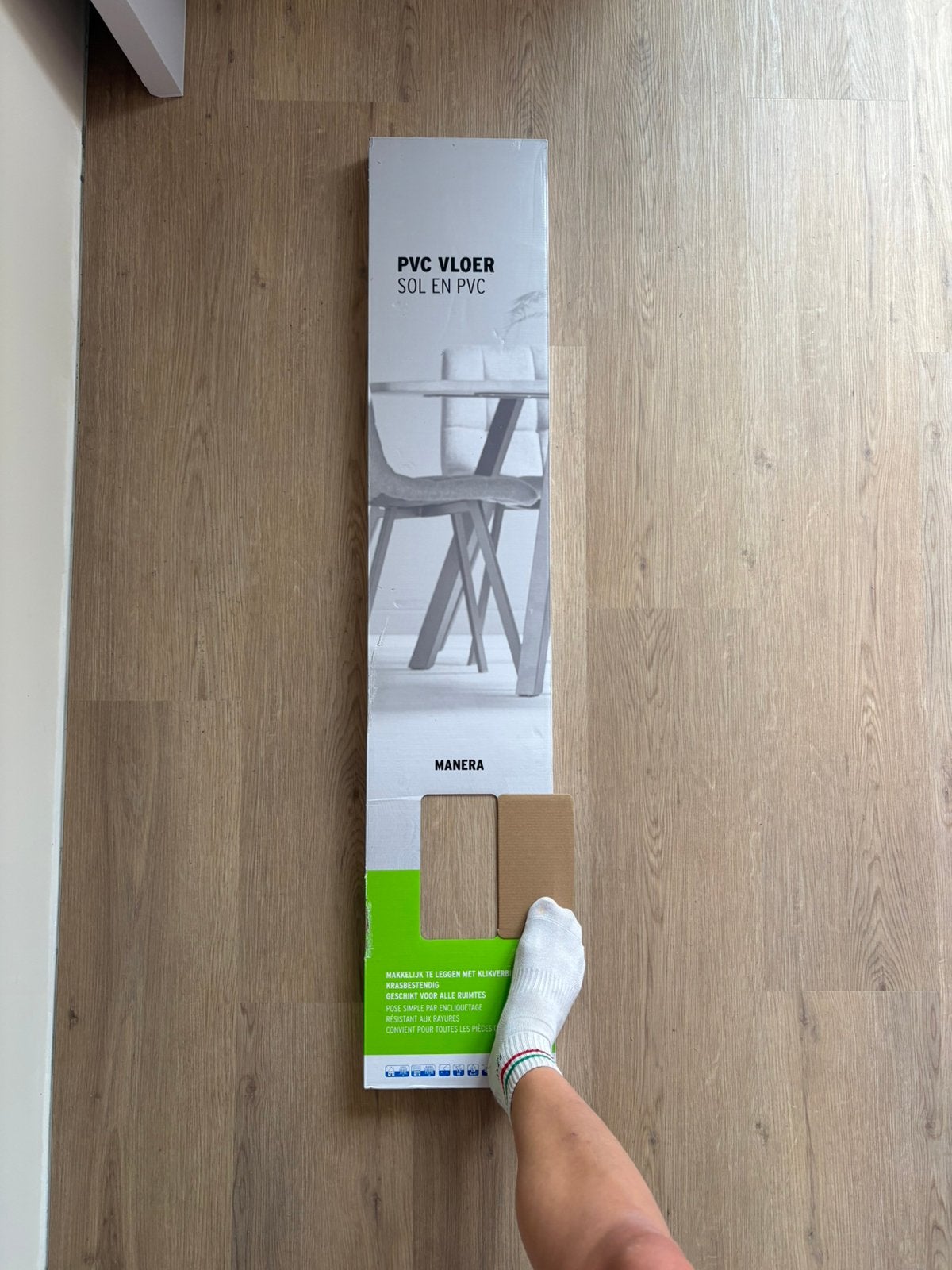 Gamma click PVC Manera naturel eiken hout look, Ophalen, Overige materialen, 50 tot 150 cm, Nieuw