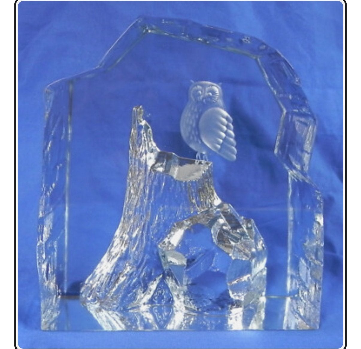 Uil Strombergshyttan crystal sweden gesigneerd, Ophalen of Verzenden