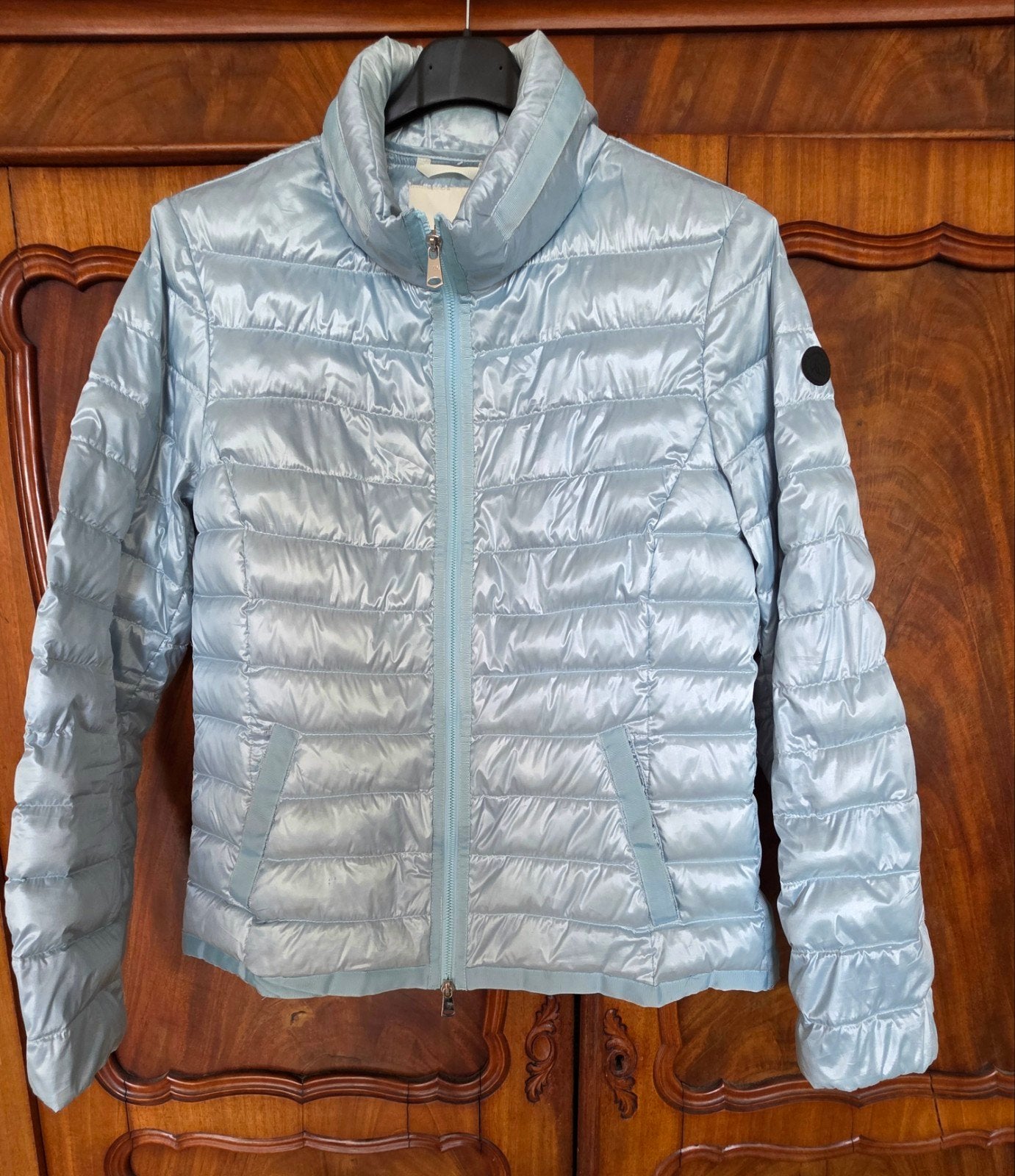 Beaumont gewatteerd(dons) jasje, dames maat 42 lichtblauw, Kleding | Dames, Ophalen of Verzenden, Zo goed als nieuw, Maat 42/44 (L)