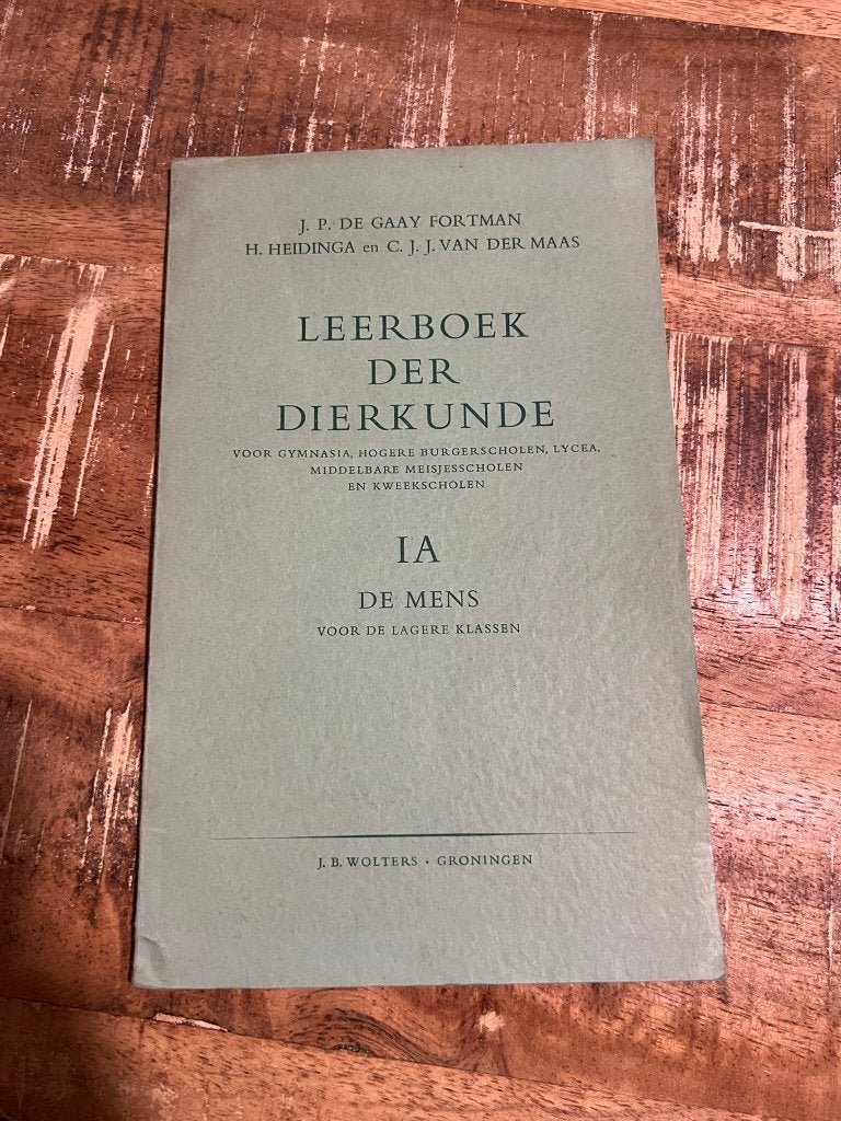 Leerboek der dierkunde, IA De Mens - De Gaay/ Heidinga, Gelezen, Niet van toepassing, Ophalen of Verzenden, De Gaay/ Heidinga