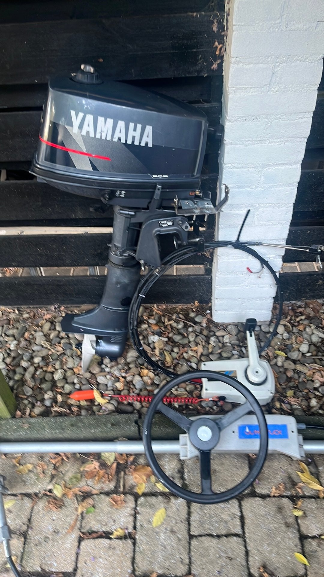 Yamaha5 pk afstand bediening met stuur, Ophalen, Gebruikt, Motor en Techniek