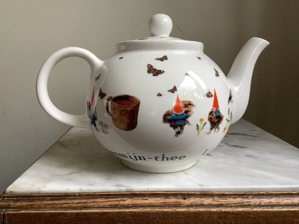 Rien Poortvliet kabouter theepot, inhoud 1,3 liter, Ophalen of Verzenden, Gebruikt