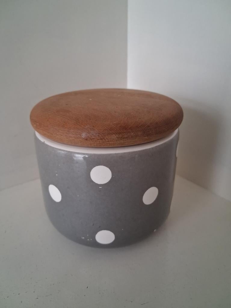 Grijze Waechtersbach Polka Dot Pot – W. Germany – 9,5 cm, Ophalen of Verzenden