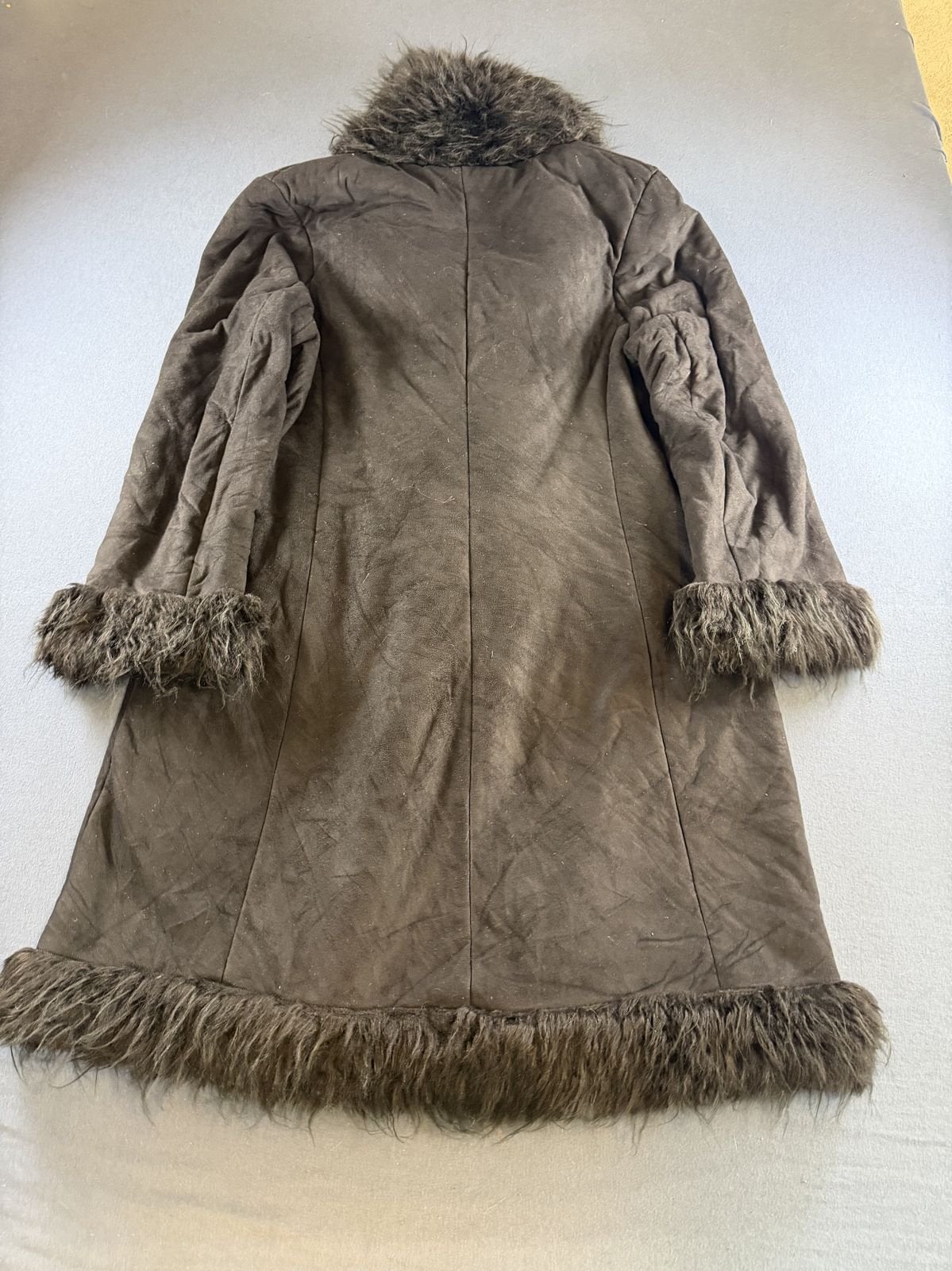 Vintage Dressing Afghaanse jas zwart dames maat M, Maat 38/40 (M), Bayline Vintage Trading, Verzenden, Zwart