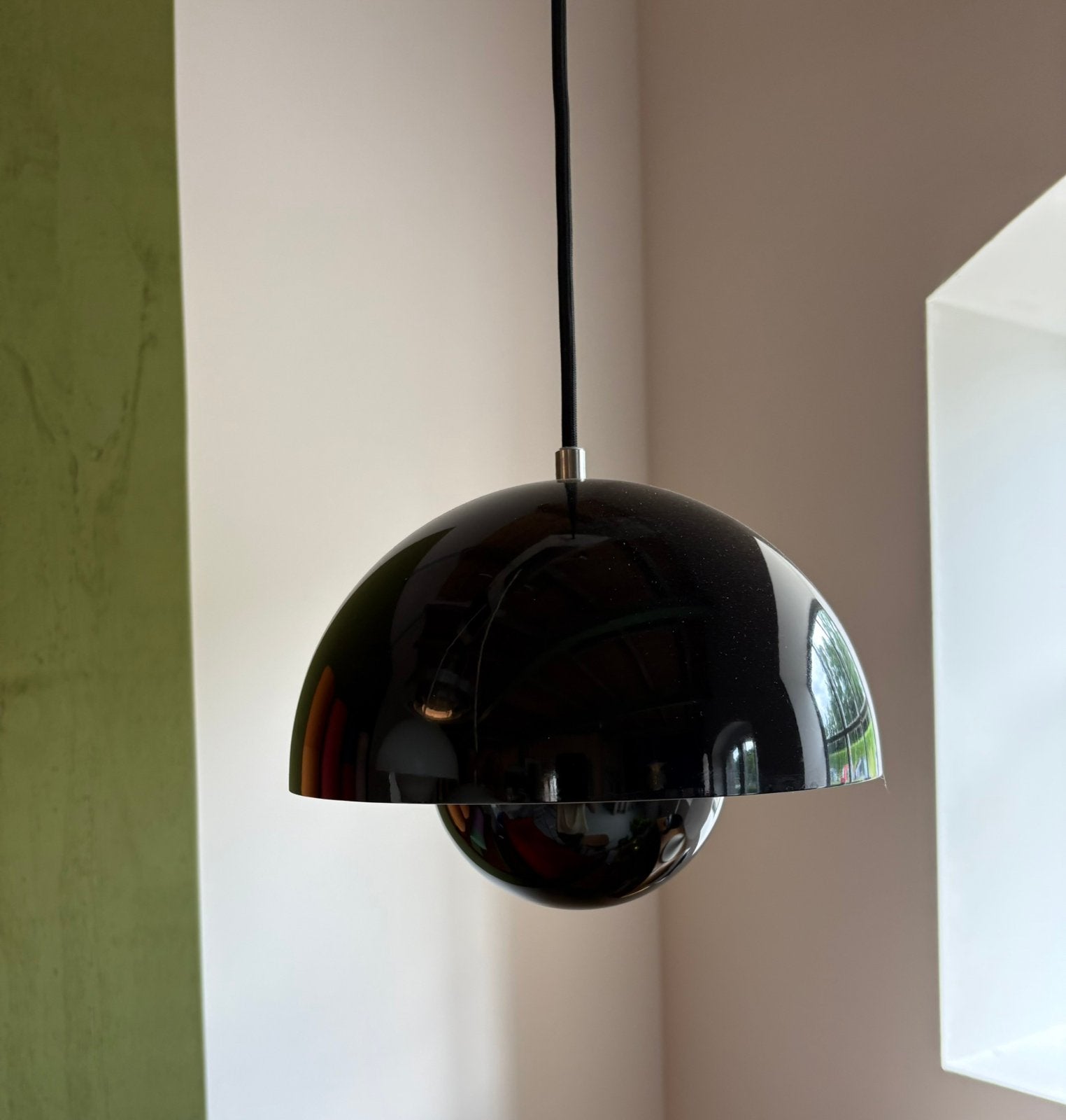 Verner Panton Flowerpot Louis Poulsen VP1 &tradition zwart, &tradition, Ophalen of Verzenden, Zo goed als nieuw, Metaal