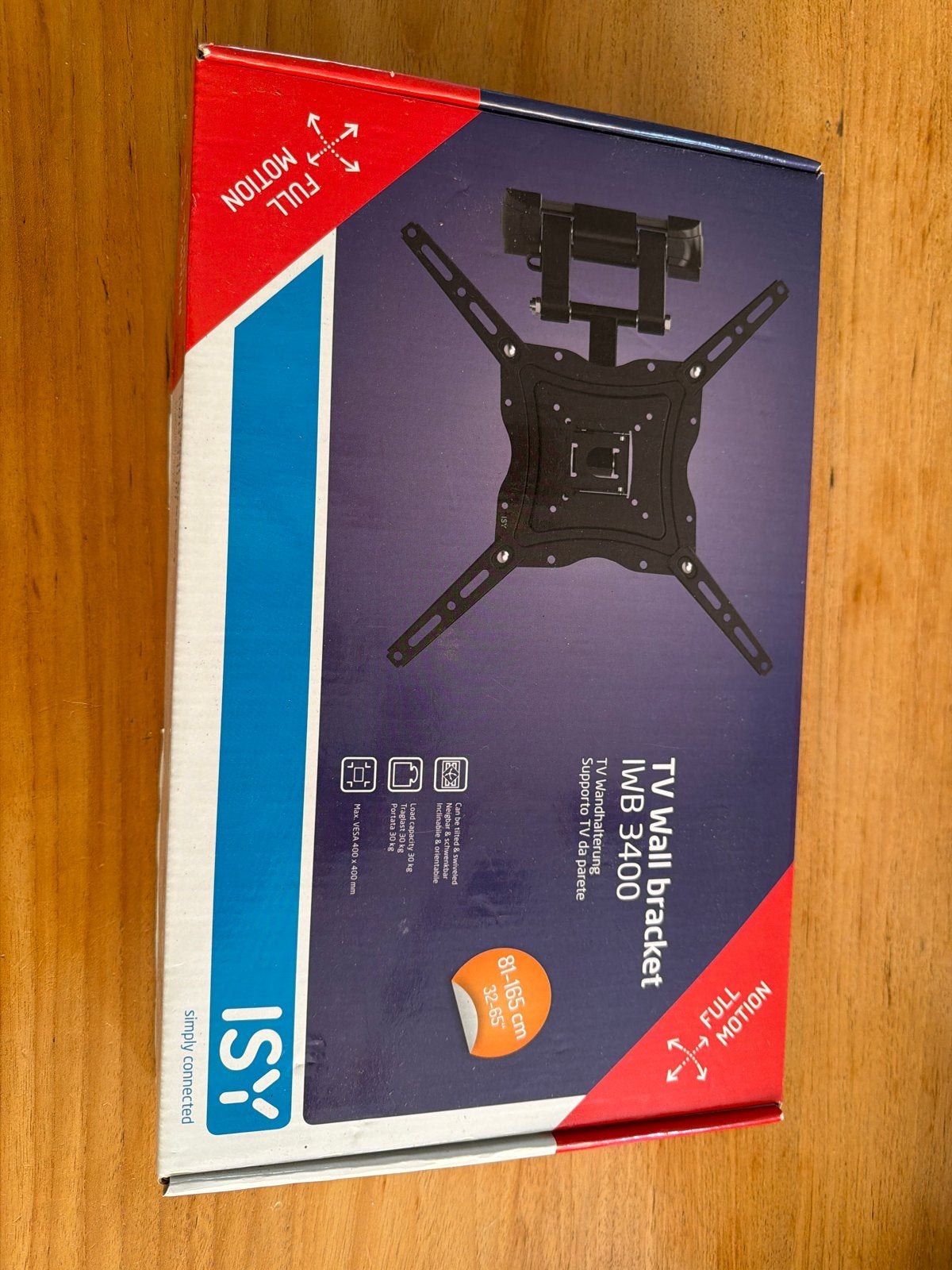 Nieuwe ISY IWB 3400 TV Muurbeugel - Full Motion, Audio, Tv en Foto, Ophalen of Verzenden, Nieuw