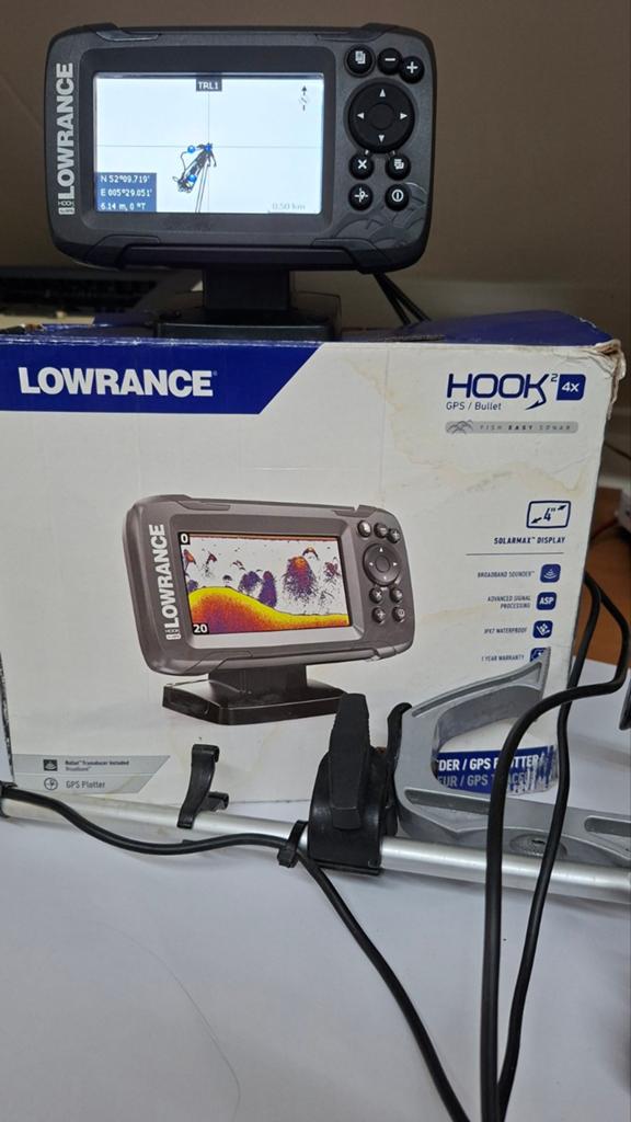 Lowrance fishfinder/GPS plotter, Ophalen of Verzenden, Zo goed als nieuw, Koffer of Tas