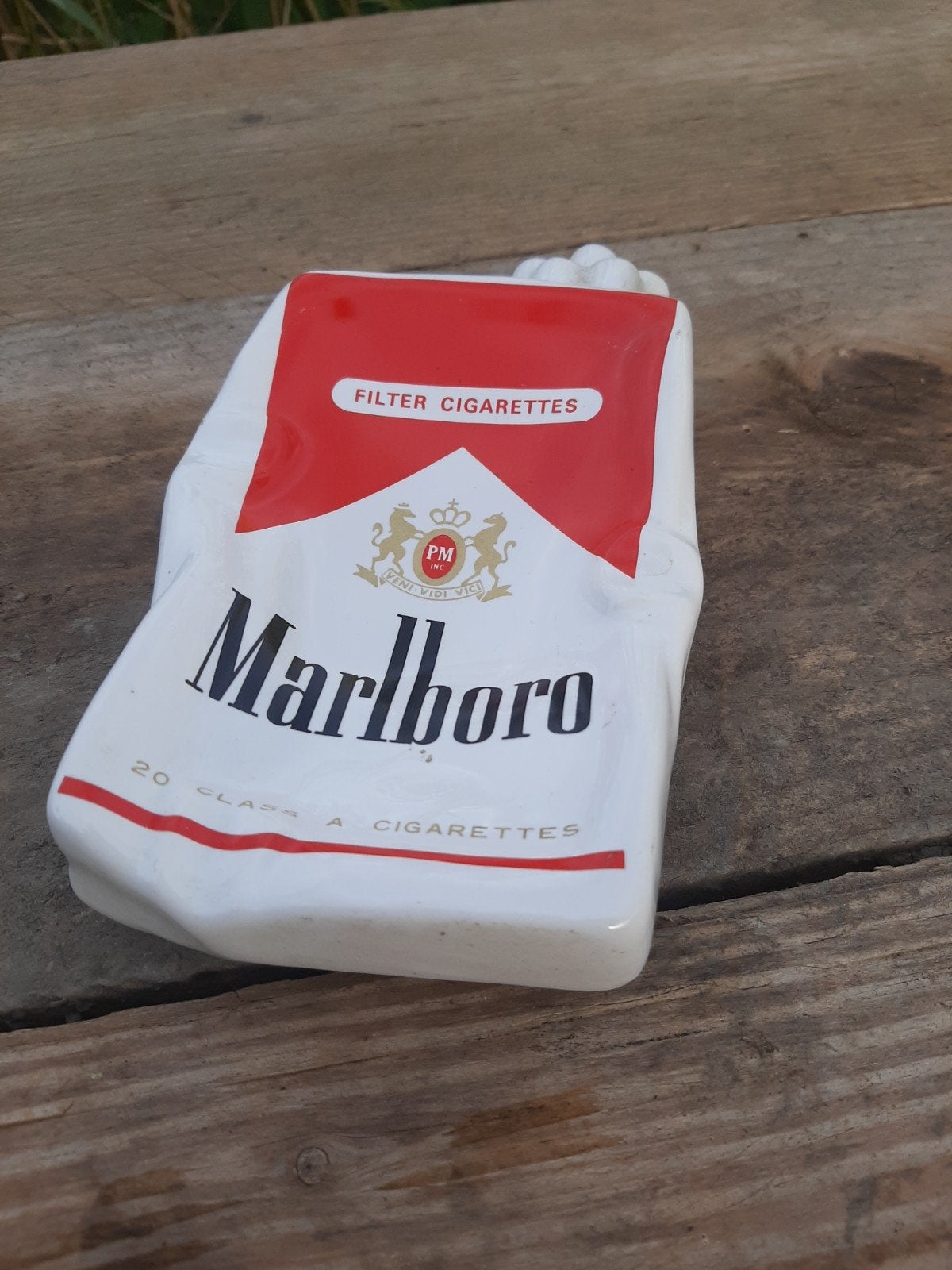 Retro MARLBORO Asbak - (keramische / Cafe / Camel), Verzamelen, Ophalen of Verzenden, Zo goed als nieuw, Asbak