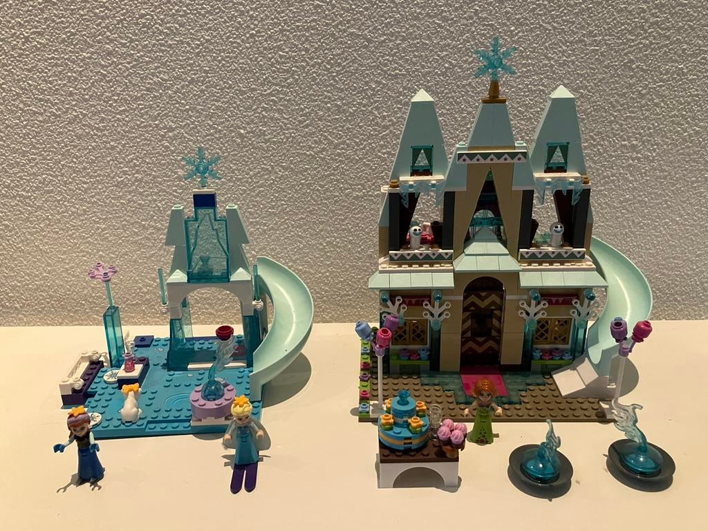 Disney Frozen Lego 2 speelsets kasteel 41068 en speeltuin, Gebruikt, Lego, Ophalen of Verzenden, Disney