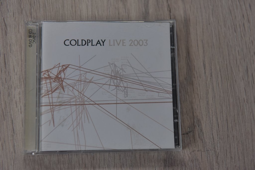 COLDPLAY -- LIVE 2003 -- 2CDbox CD + DVD + documentaryl, Inclusief boekje, Zo goed als nieuw, Live-album, Verzenden