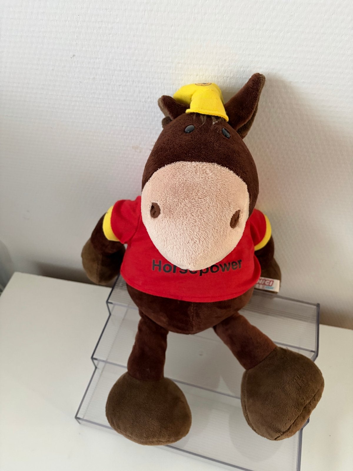 NICI Ferrari Horsepower Knuffelpaard - Zo goed als nieuw, Paard, NICI, Overige karakters, Ophalen of Verzenden
