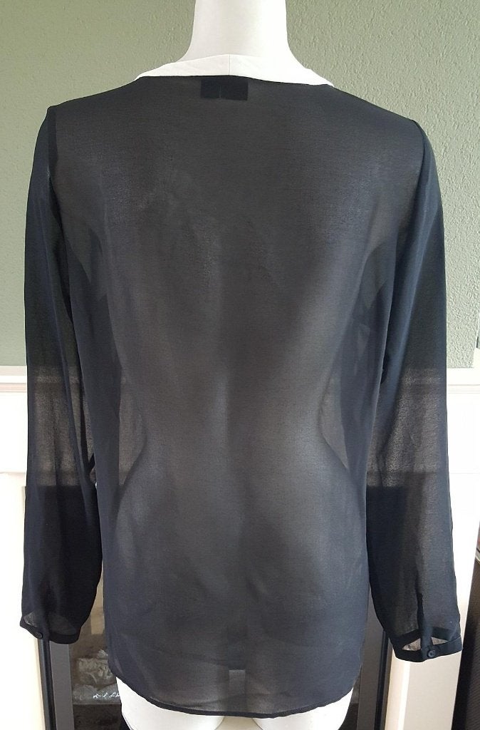 Expresso mooie zwarte top mt M 38 40 topje, Maat 38/40 (M), Zwart, Zo goed als nieuw, Lange mouw