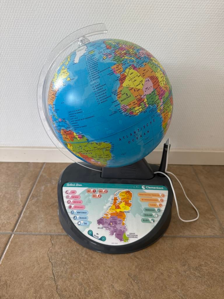 Clementoni Interactieve Wereldbol - Spelend Leren, Ophalen, Gebruikt, Ontdekken, Met geluid
