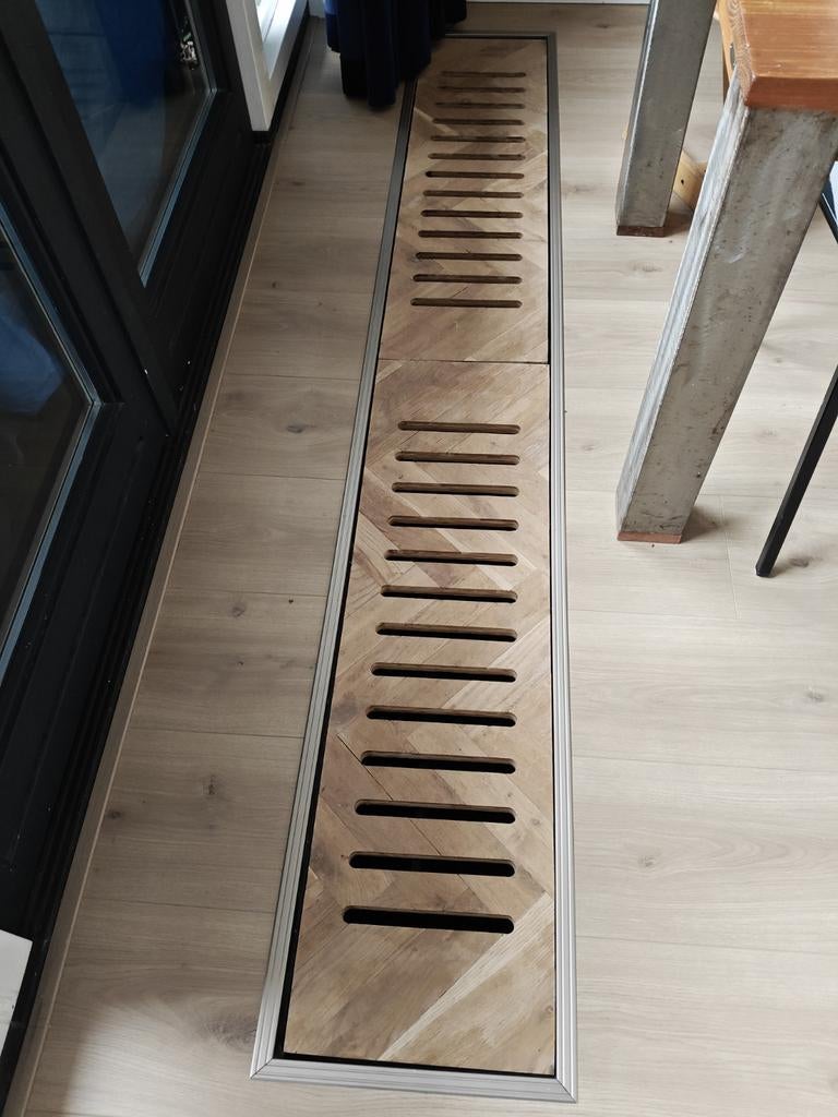 Convectorput rooster - Houten afdekrooster voor convector, Ophalen of Verzenden, Minder dan 60 cm, Radiator, 30 tot 80 cm