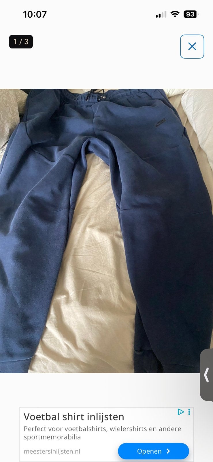 Nike tech broek, Ophalen of Verzenden, Zo goed als nieuw, Zwart, Algemeen