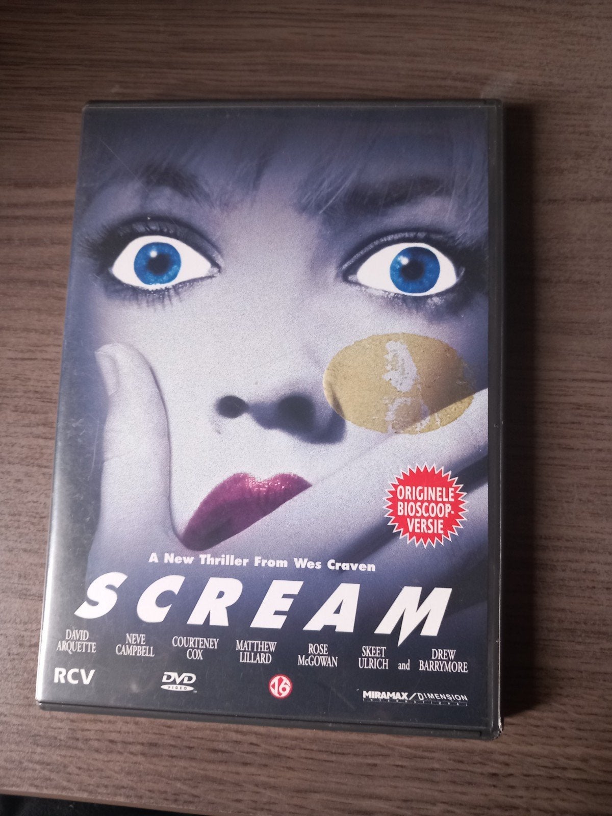 Scream DVD - Originele Bioscoopversie - Wes Craven, Vanaf 16 jaar, Ophalen of Verzenden, Gebruikt, Slasher