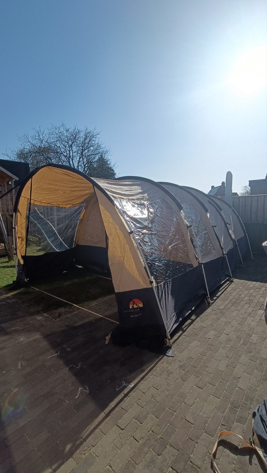 Tunneltent van het merk Safarica voor 5 personen, Ophalen, Zo goed als nieuw, Tot en met 5