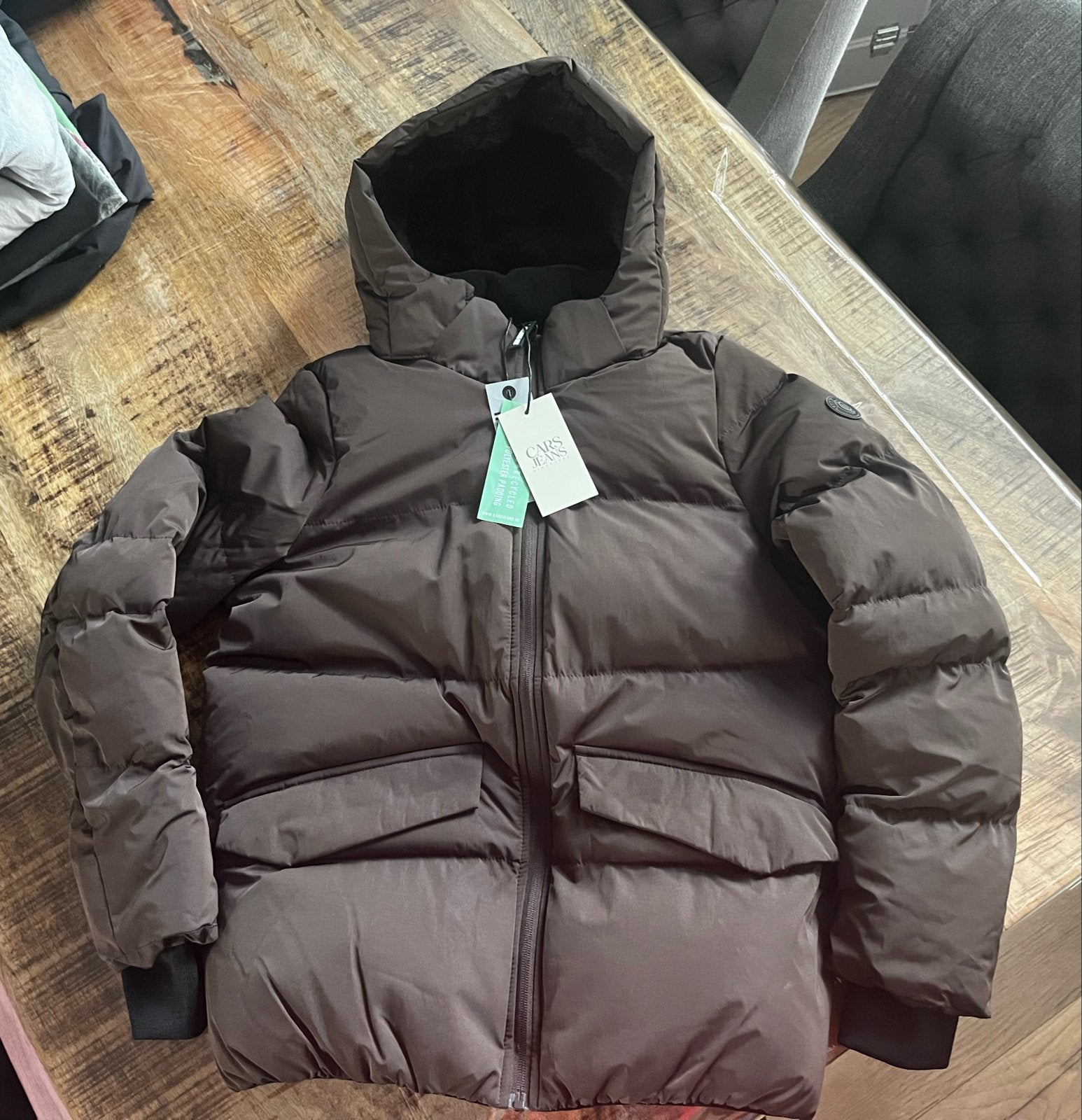 Nieuwe Cars meisjes jas, bruin, met kaartjes en bon, Kinderen en Baby's, Ophalen of Verzenden, Nieuw, Meisje, Jas
