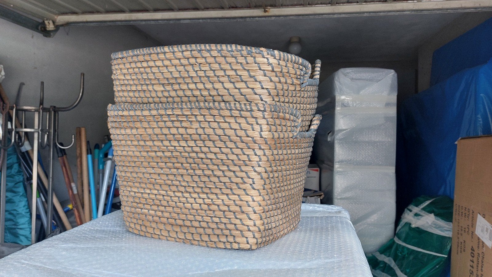 2 IKEA manden - Handige opbergers voor een klein prijsje, Ophalen, Gebruikt, Mand, Gevlochten