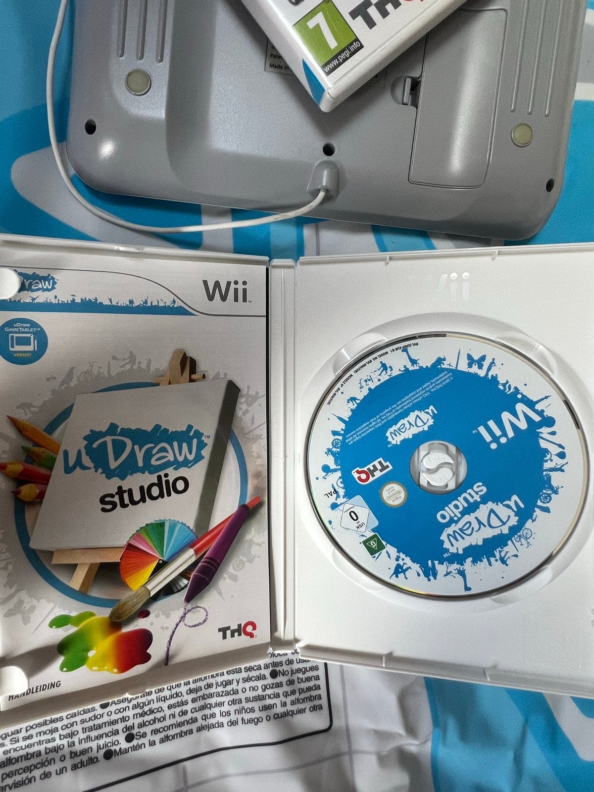 uDraw Game Tablet met uDraw Studio en Spongebob voor Wii, Spelcomputers en Games, Puzzel en Educatief, Gebruikt, 1 speler, Ophalen of Verzenden