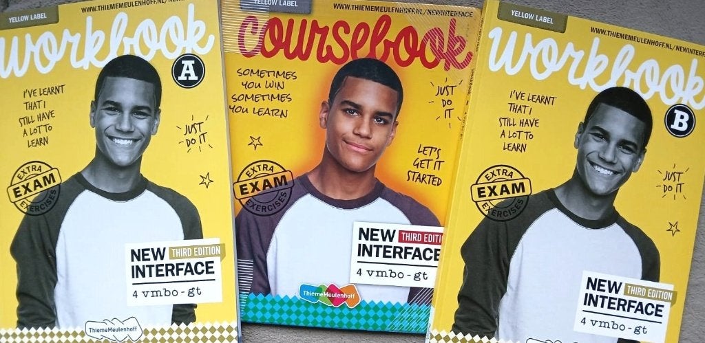 NEW INTERFACE 3e ed 4 VMBO-GT Tekstboek + NIEUWE Werkboeken, VMBO, Engels, ThiemeMeulenhoff, Ophalen of Verzenden