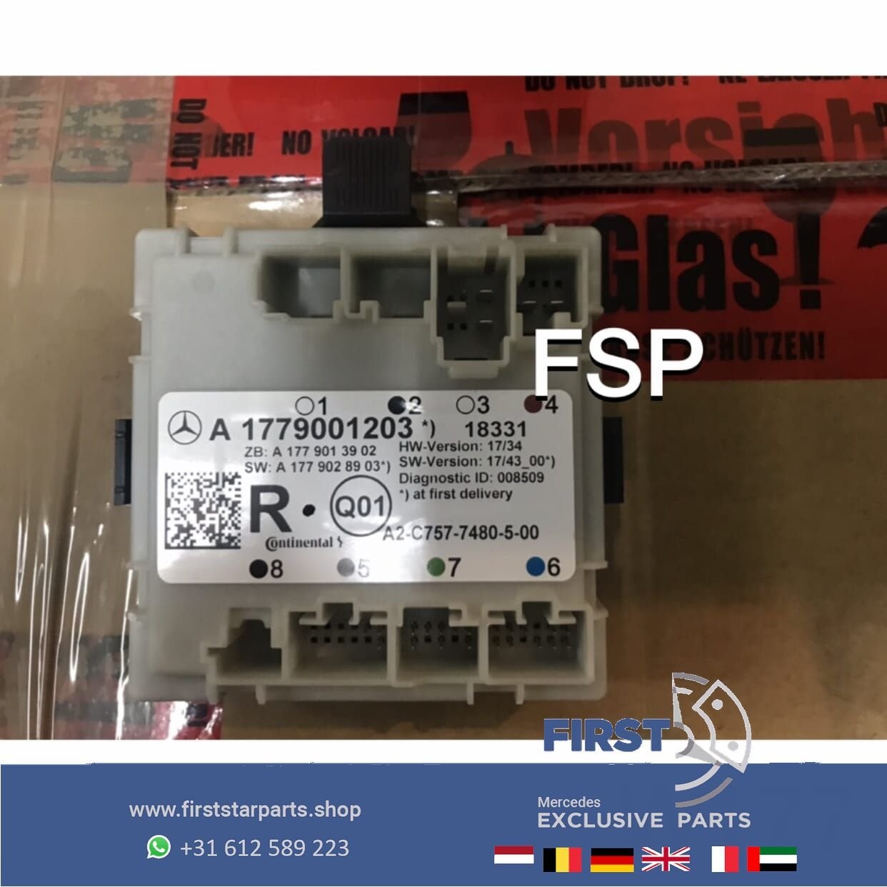 A1779001203 W177 DEUR MODULE LINKS/RECHTS ACHTER Mercedes A, -, -, -, Deur
