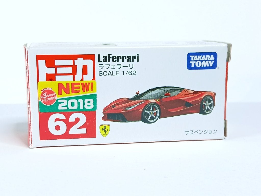 Takara Tomy - schaal 1/62 - LaFerrari - 62, https://us.tomy.com/contact-us/, TOMY Europe, 1:32 tot 1:50, Zo goed als nieuw