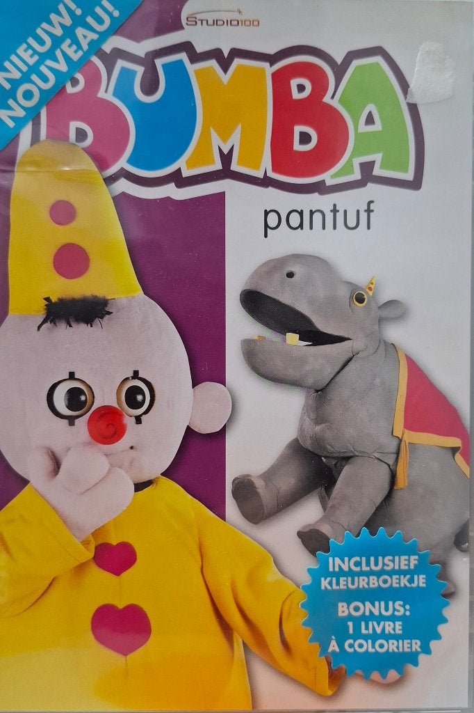 Bumba Pantuf - Krasvrije DVD (Inclusief Kleurboekje), Cd's en Dvd's, Show, Animatie, Alle leeftijden, Zo goed als nieuw