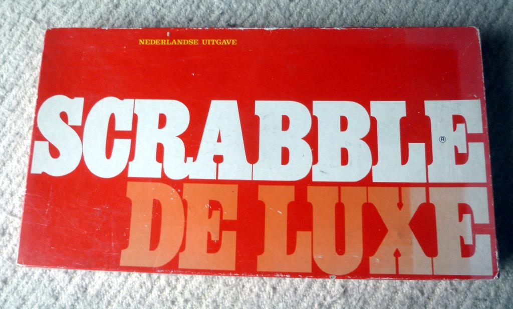 Scrabble de luxe, ned. uitgave 4 personen - compleet, Hobby en Vrije tijd, Gezelschapsspellen | Bordspellen, Een of twee spelers