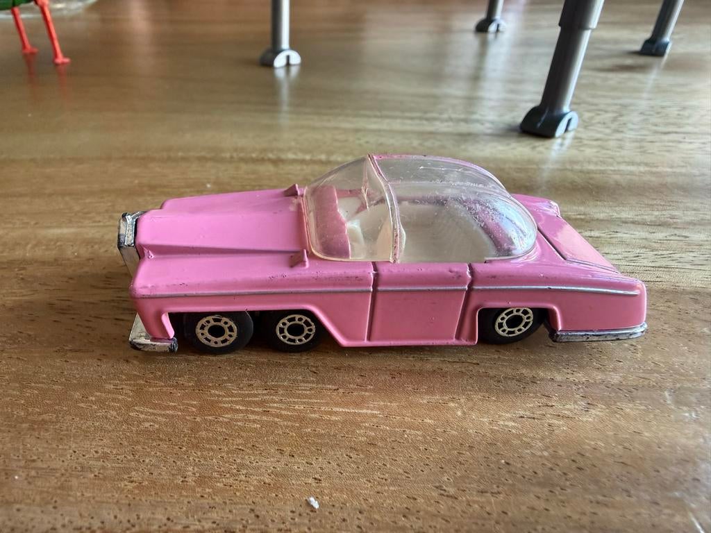 Thunderbirds FAB 1 Roze Auto - Vintage Speelgoed, Overige merken, Gebruikt, Auto, Verzenden