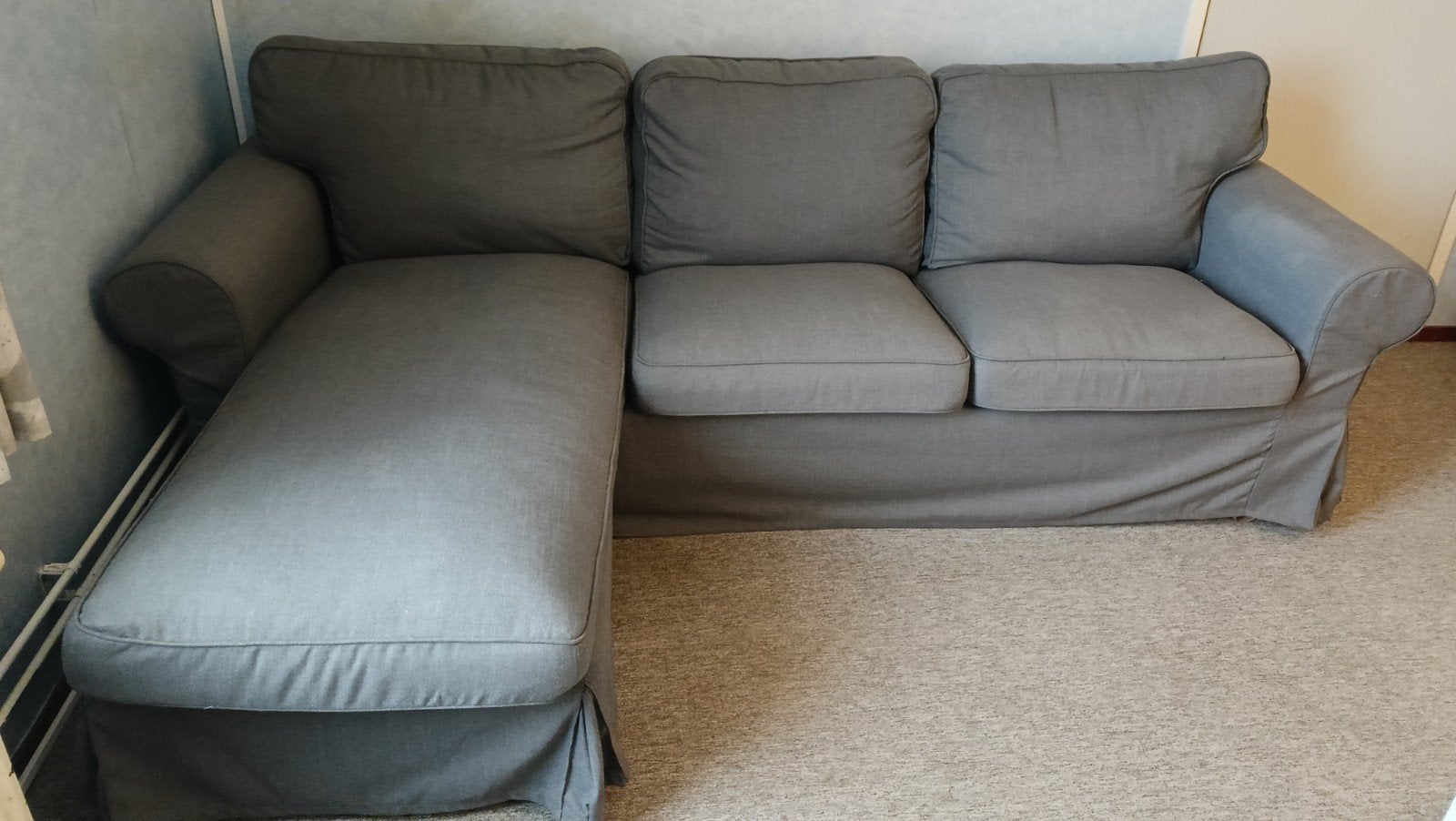 Ikea Ektorp 3-zits hoekbank, Ophalen, Hoekbank, Driepersoons, 75 tot 100 cm