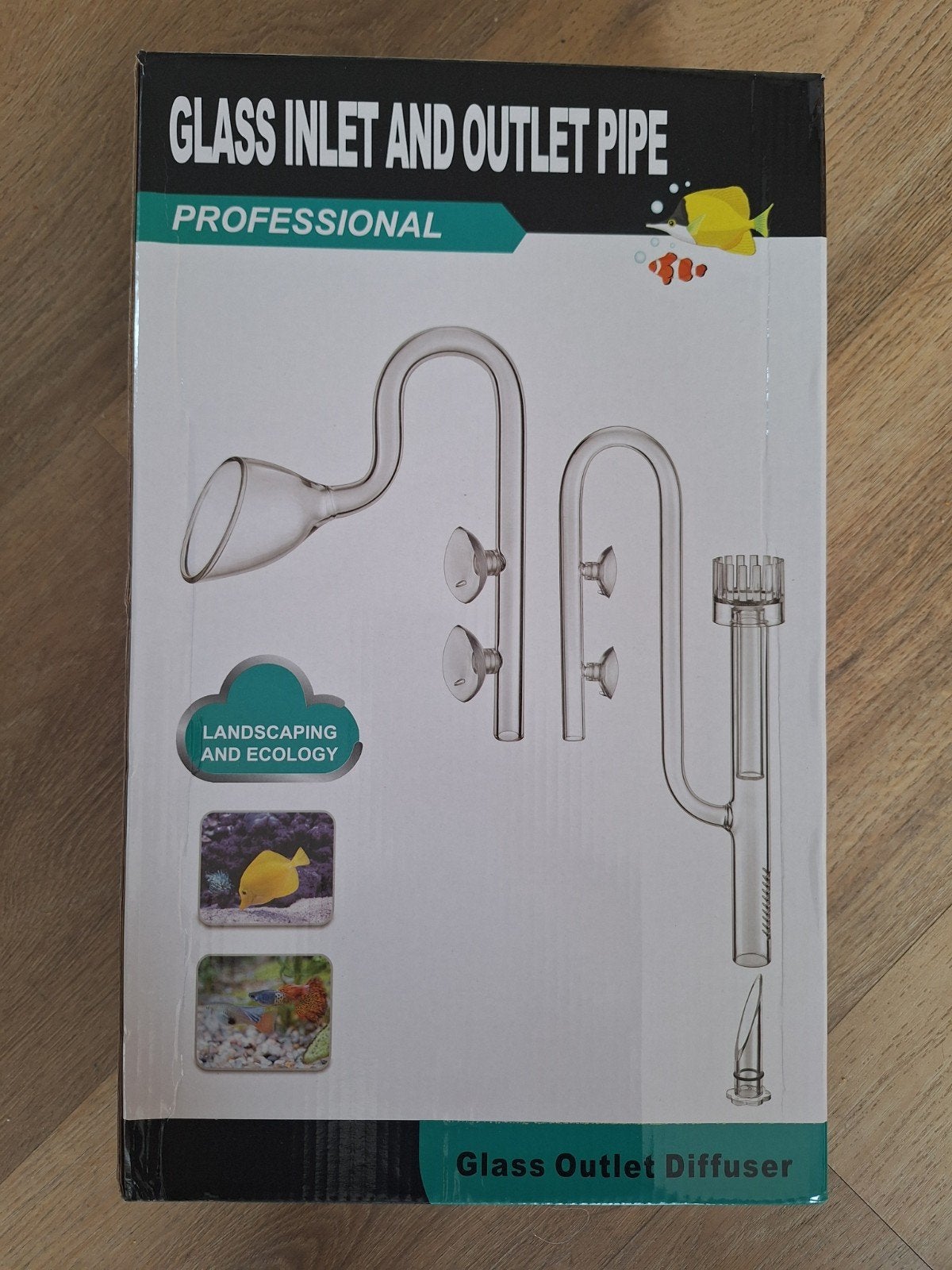 glazen lily pipe met plastic skimmer, Dieren en Toebehoren, Ophalen of Verzenden, Zo goed als nieuw