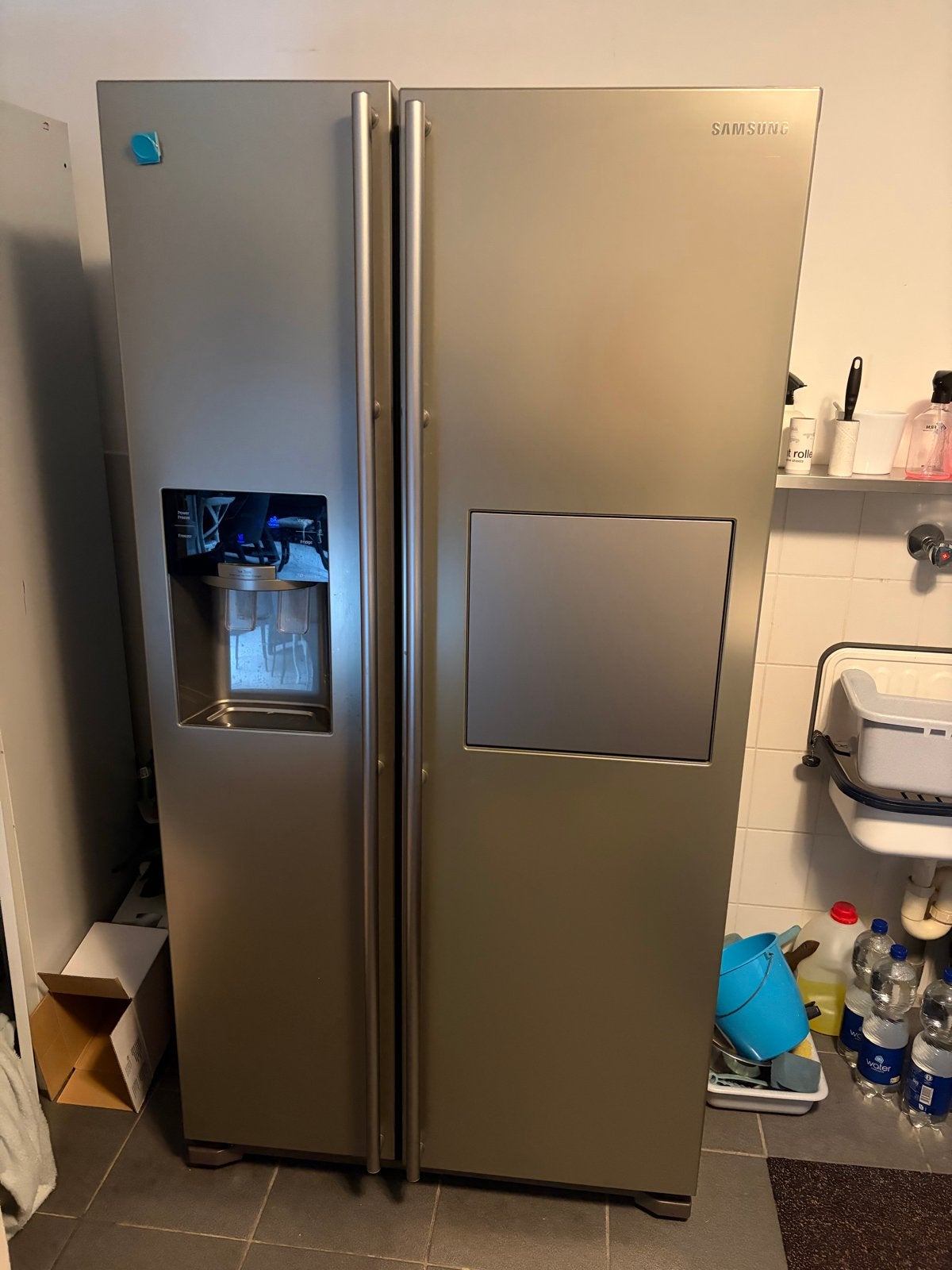 Foto 2 van Grote rvs Samsung Amerikaanse koelkast