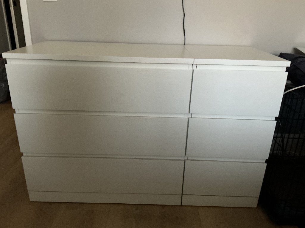 IKEA Malm ladekasten, Ophalen, Overige materialen, 100 tot 150 cm, Zo goed als nieuw