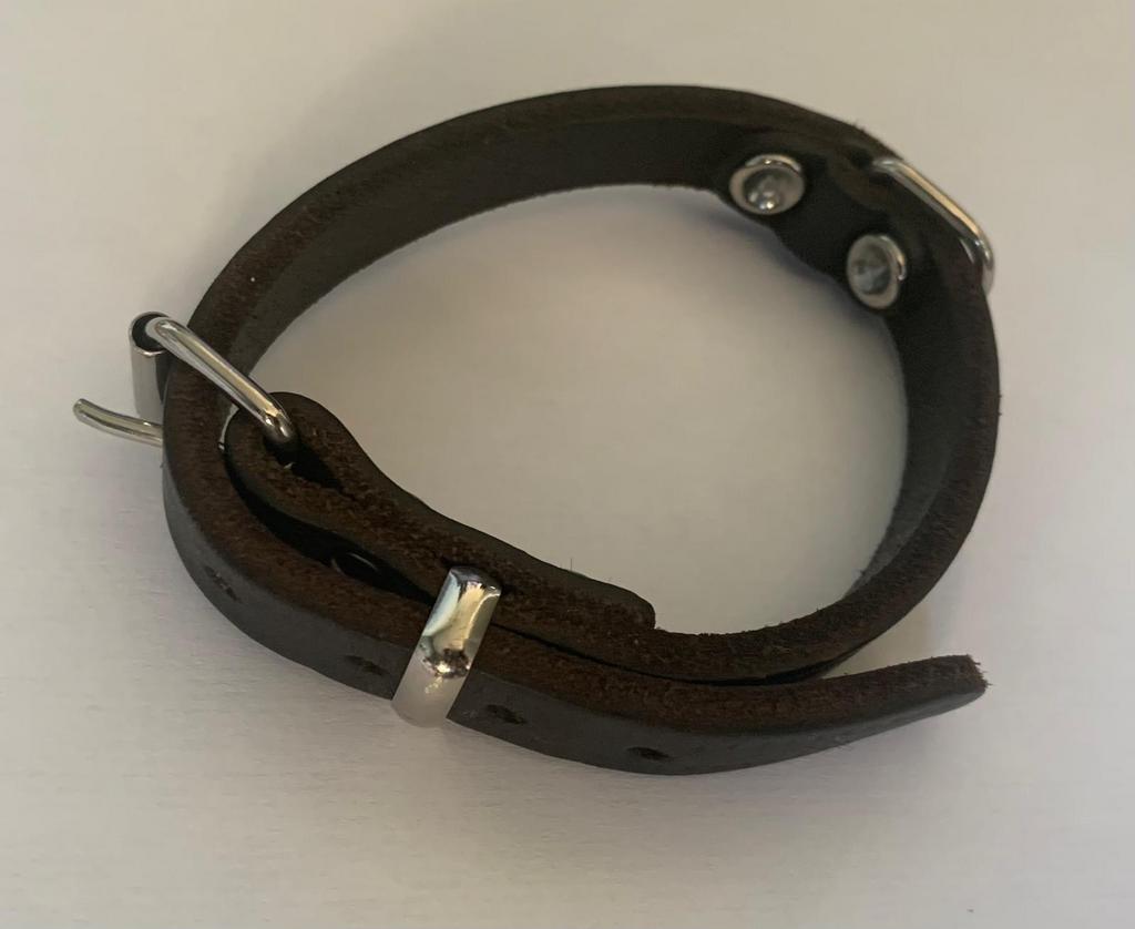 Leren hondenhalsband, 30 cm, stevig en netjes, Ophalen of Verzenden, Zo goed als nieuw