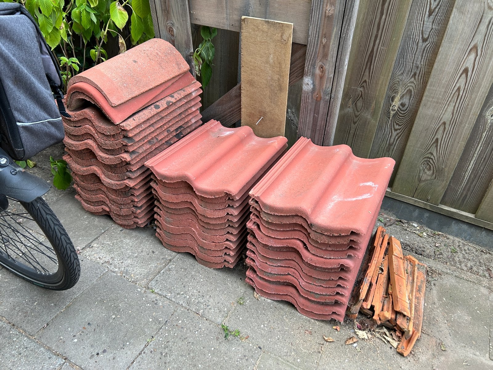 Sneldekker betonpan rood nieuw gebruikt, Ophalen, Overige materialen, Zo goed als nieuw, Minder dan 5 m²