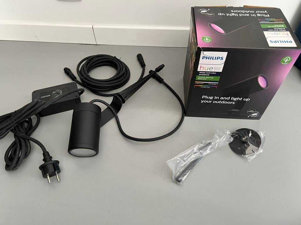 Philips Hue Outdoor Spot Lily - Slimme Buitenverlichting, Tuin en Terras, Buitenverlichting, Minder dan 50 watt, Ophalen of Verzenden