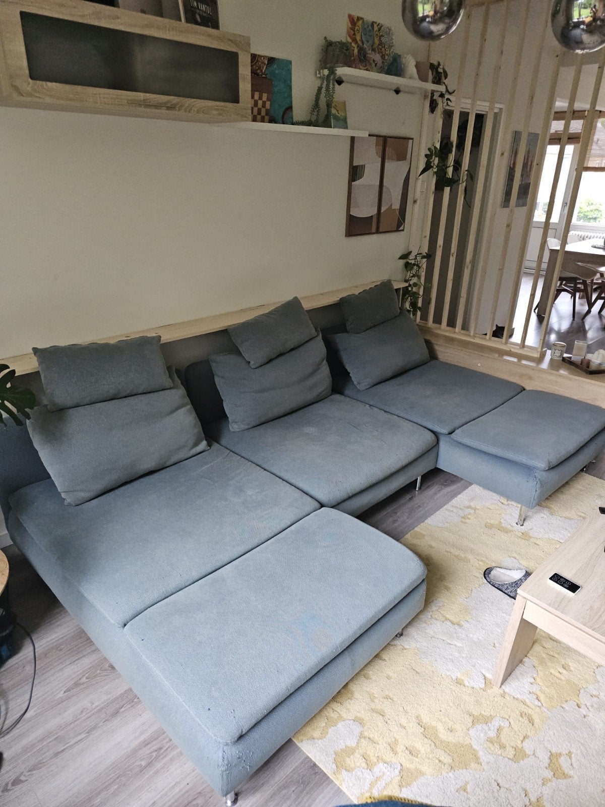 IKEA hoekbank, Ophalen, 250 tot 300 cm, Gebruikt, 100 tot 125 cm