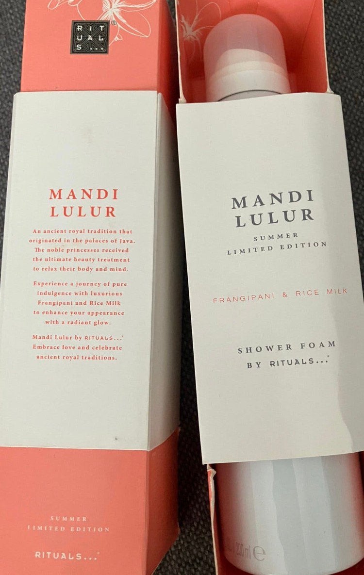 Rituals Mandi Lulur shower foam 200ml NIEUW in verpakking, Ophalen of Verzenden, Nieuw, Bad & Douche