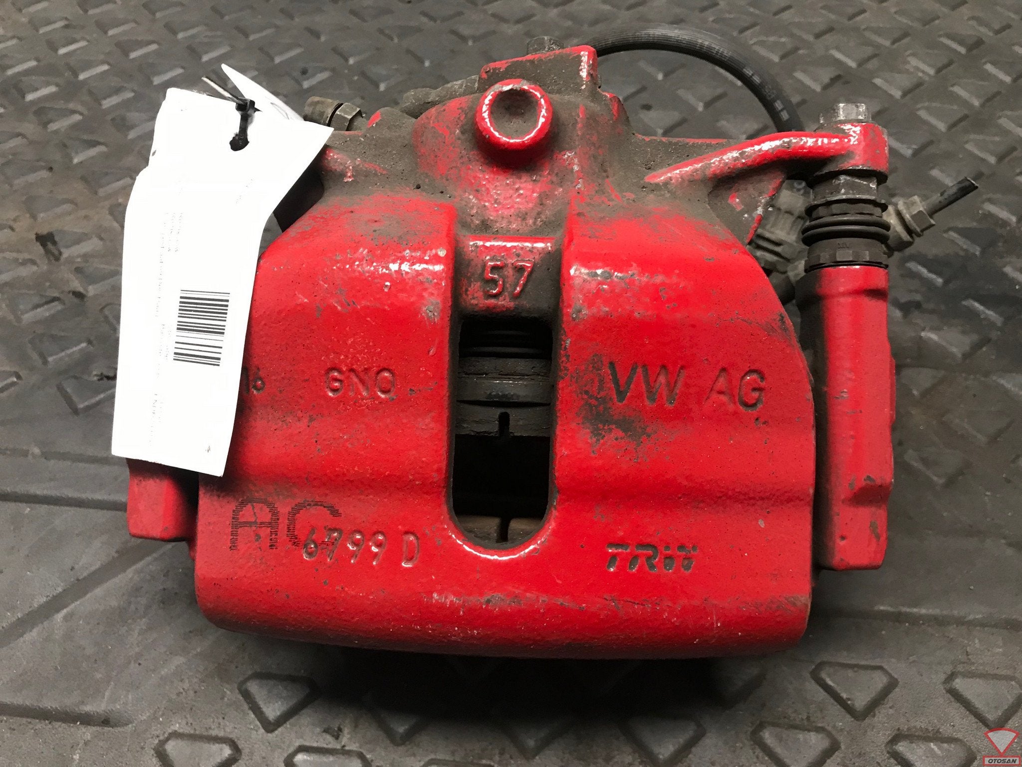 vw golf 7 gti remklauw + remblokken compleet links voor