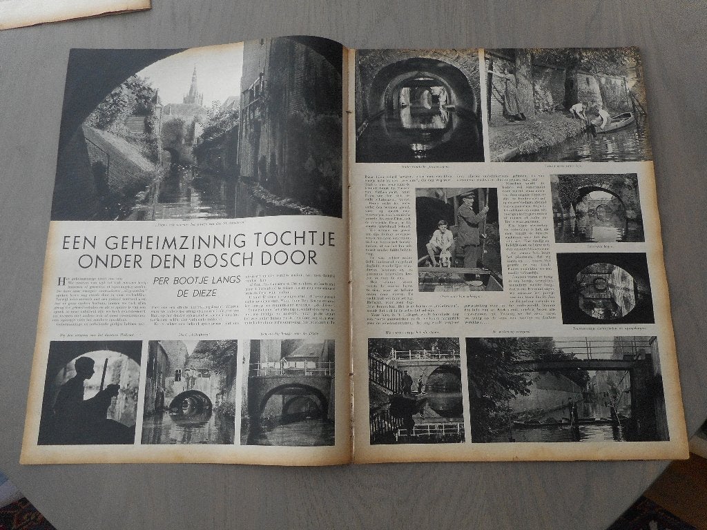 Den Bosch. Dieze. Geheimzinnig tochtje. 1937., Ophalen of Verzenden, 1920 tot 1940, Nederland, Knipsel(s)