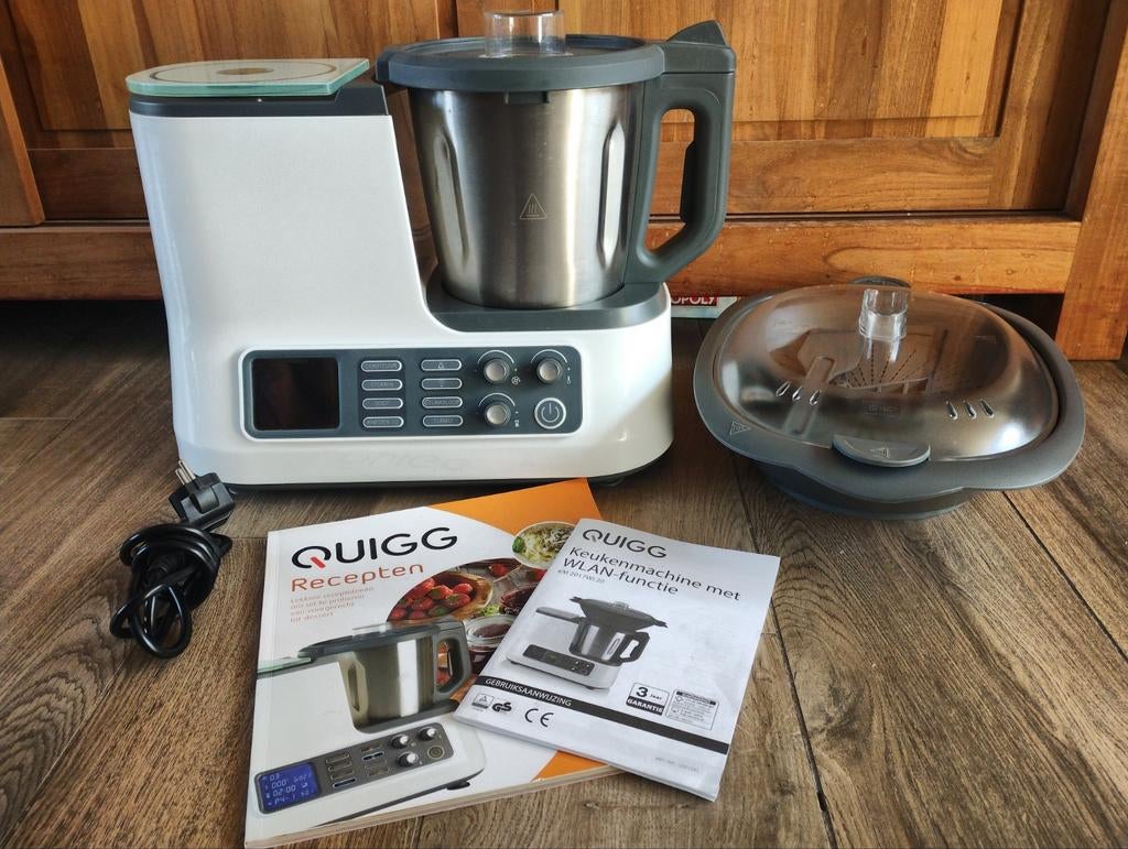 Quigg keukenmachine met WLAN-functie, Witgoed en Apparatuur, Keukenmixers, Zo goed als nieuw, 4 liter of meer, 3 snelheden of meer