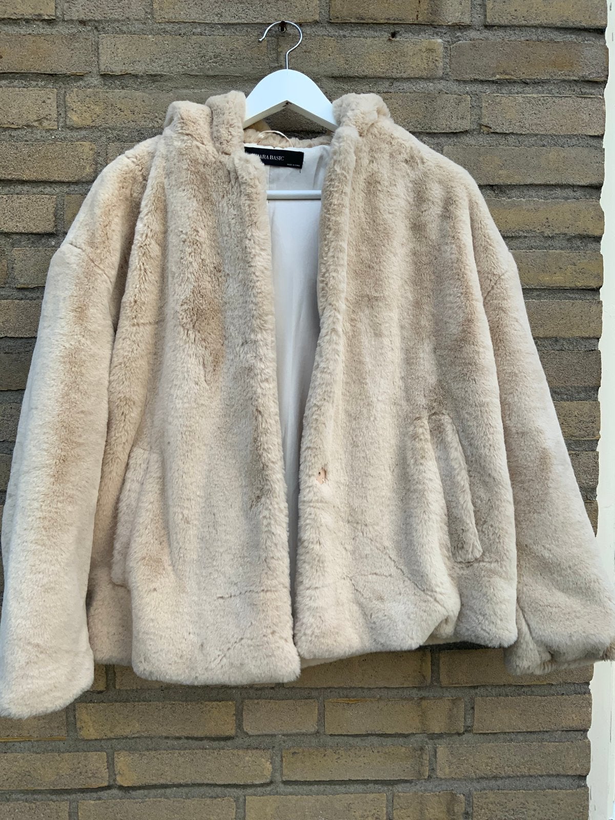Zara nep-bont jasje - maat xs, Ophalen of Verzenden, Zo goed als nieuw, Maat 34 (XS) of kleiner, Zwart