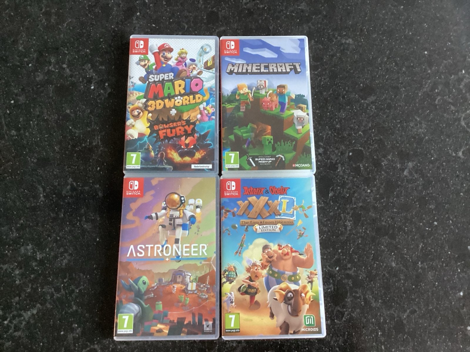 Nintendo Switch: Super Mario, Minecraft, Astroneer, astrix, Spelcomputers en Games, Games | Nintendo Switch, Zo goed als nieuw