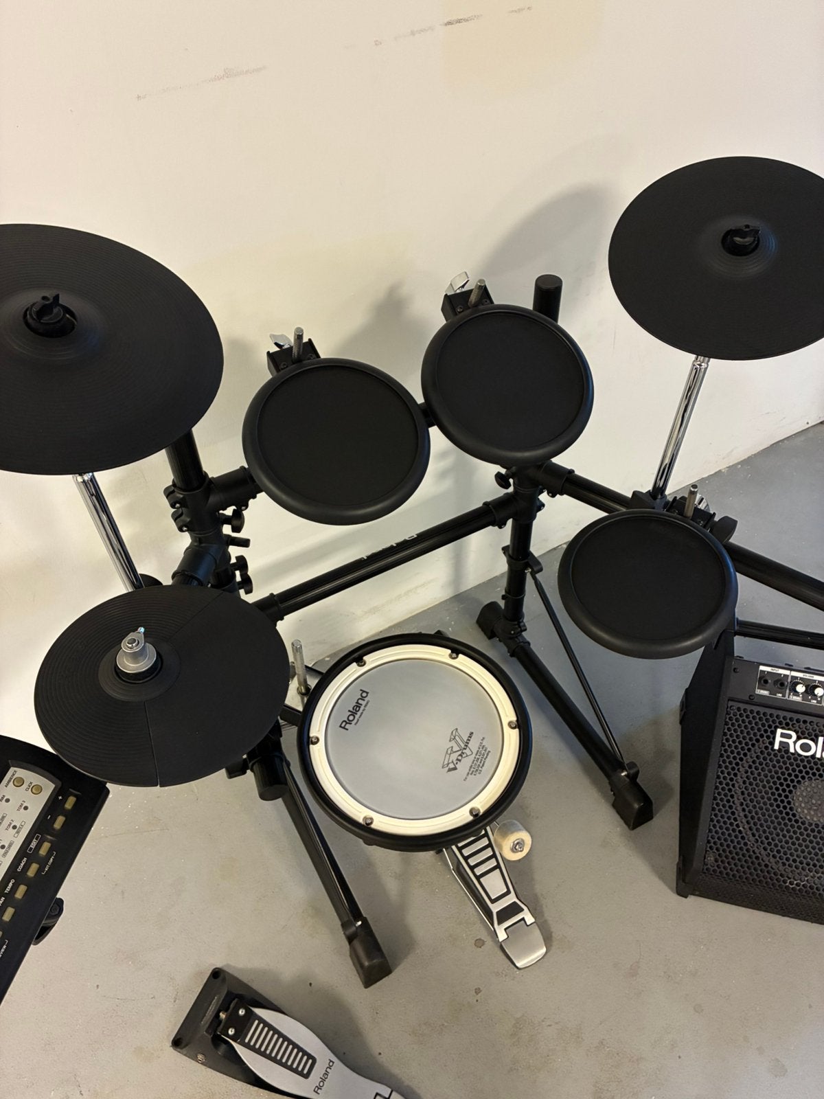 Roland TD-3 elektronisch drumstel met PM-10 drum monitor, Ophalen, Roland