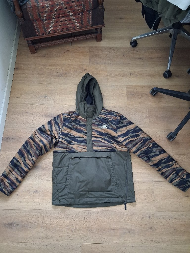 The North Face Anorak Puffer Jas Camouflage - Maat M, Kleding | Heren, Jassen | Winter, Ophalen of Verzenden, Zo goed als nieuw