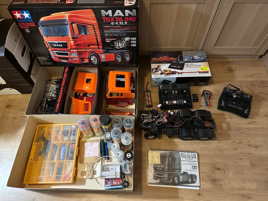 Tamiya MAN TGX 26.540 64 XLX, Ophalen of Verzenden, Zo goed als nieuw